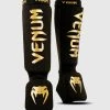TRAINING GEAR Venum Kontact Slip On Shin Guards - Black/Gold
