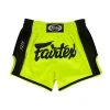 Fairtex Slim Cut Muay Thai Shorts - Neon Green