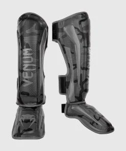 TRAINING GEAR Venum Elite Shin Guards - Dark Camo/Black