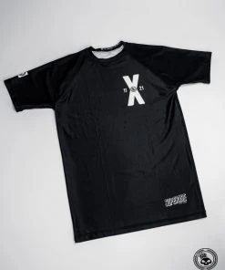 Superare Fight Goods Superare 10th Anniversary Short Sleeve Rash Guard - Black/White