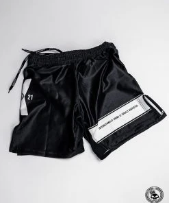 Superare Fight Goods Superare 10th Anniversary Fight Shorts - Black/White TRAINING GEAR