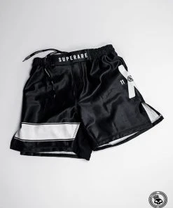 Superare Fight Goods Superare 10th Anniversary Fight Shorts - Black/White TRAINING GEAR