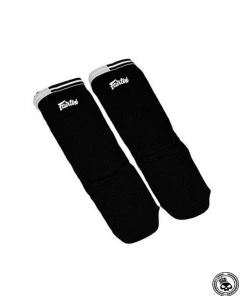 Fairtex Cloth Shin Guards - Black TRAINING GEAR