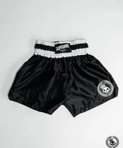 Superare Fight Goods Superare One Series Muay Thai Shorts - Black/White TRAINING GEAR