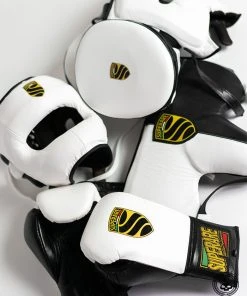 Superare Fight Goods Superare S40 Velcro Gloves - White/Black SUPERARE ITALY