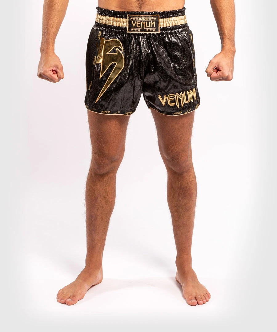 Venum Giant Foil Muay Thai Shorts - Black/Gold TRAINING GEAR 3 Venum Giant Foil Muay Thai Shorts - Black/Gold TRAINING GEAR