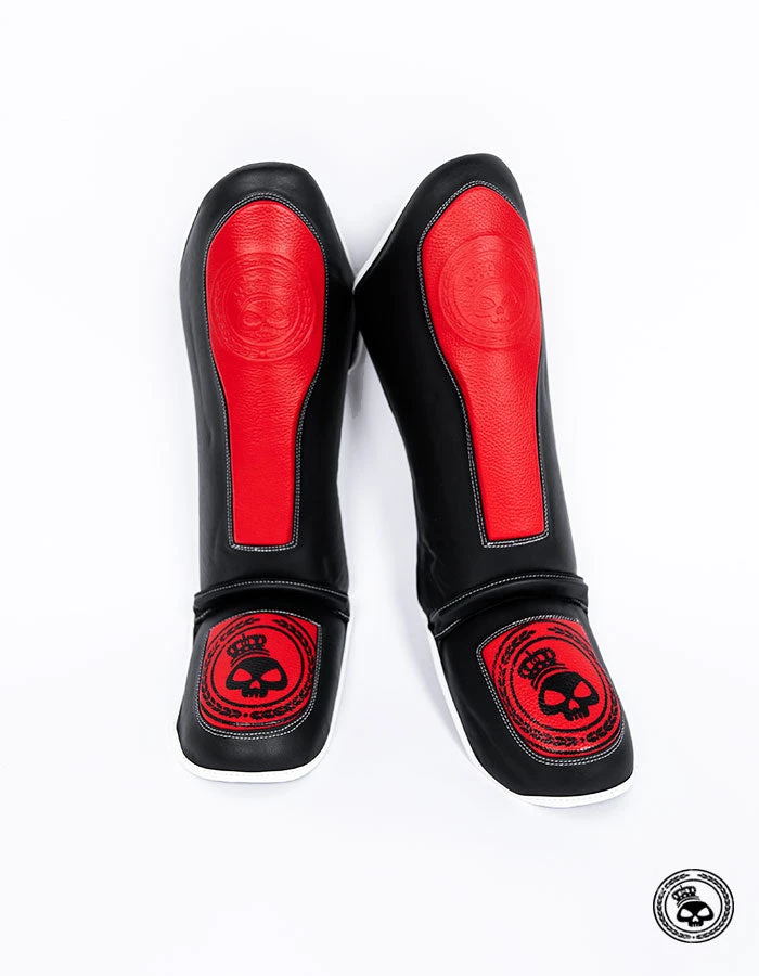 Superare Fight Goods Superare One Series Shin Guards - Red/Black 3 Superare Fight Goods Superare One Series Shin Guards - Red/Black