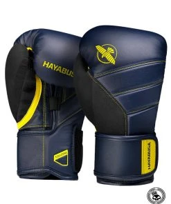 Hayabusa T3 Gloves - Navy/Yellow