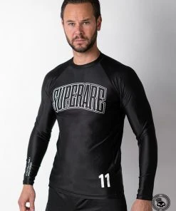 Superare Fight Goods SUPERARE ATHLETICS Superare Finisher Long Sleeve Rash Guard - Black