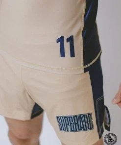 Superare Fight Goods Superare Finisher Long Sleeve Rash Guard - Beige/Navy SUPERARE ATHLETICS