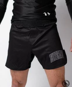 Superare Fight Goods Superare Finisher Fight Shorts - Black SUPERARE ATHLETICS