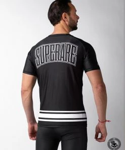Superare Fight Goods SUPERARE ATHLETICS Superare Finisher Short Sleeve Rash Guard - Black/White