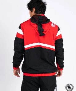 Superare Fight Goods SUPERARE ATHLETICS Superare Finisher Track Suit Jacket - Red/Black/White