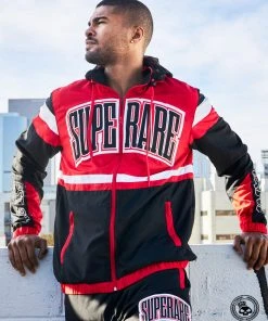 Superare Fight Goods SUPERARE ATHLETICS Superare Finisher Track Suit Jacket - Red/Black/White