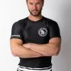 Superare Fight Goods SUPERARE ATHLETICS Superare Finisher Short Sleeve Rash Guard - Black/White