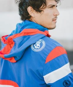 Superare Fight Goods SUPERARE ATHLETICS Superare Finisher Track Suit Jacket - Blue/Red/White