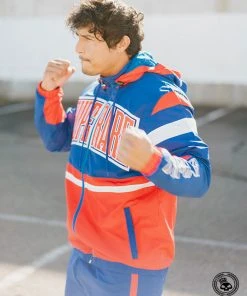 Superare Fight Goods SUPERARE ATHLETICS Superare Finisher Track Suit Jacket - Blue/Red/White
