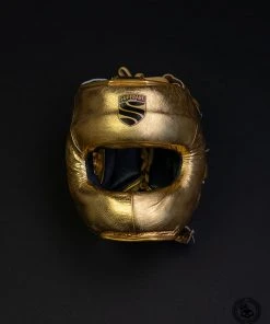 Superare Fight Goods Superare S430 Full Face Headgear - Gold SUPERARE ITALY