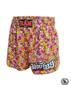 TRAINING GEAR Han Muay Thai Shorts - Pink Flowers