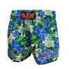 Han Muay Thai Shorts - Blue Hibiscus 1 Han Muay Thai Shorts - Blue Hibiscus