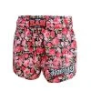 Han Muay Thai Shorts - Black/Pink Roses 1 Han Muay Thai Shorts - Black/Pink Roses