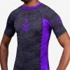 TRAINING GEAR Hayabusa Ranked Short Sleeve Rash Guard - Purple