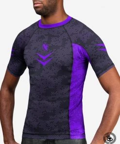 TRAINING GEAR Hayabusa Ranked Short Sleeve Rash Guard - Purple