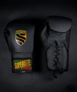 Superare Fight Goods Superare S50 Lace Up Gloves - Matte Black SUPERARE ITALY