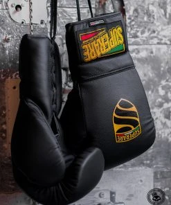Superare Fight Goods Superare S50 Lace Up Gloves - Matte Black SUPERARE ITALY