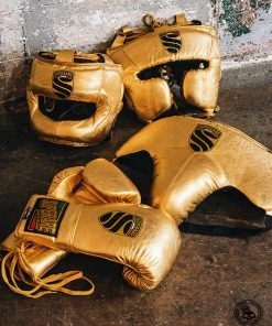 Superare Fight Goods Superare S50 Lace Up Gloves - Gold SUPERARE ITALY