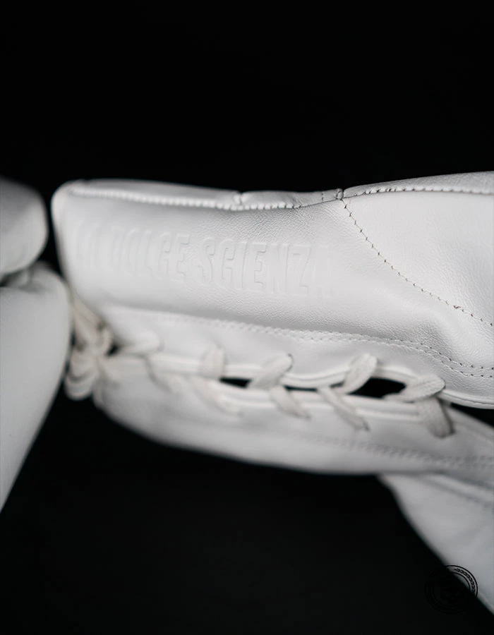 Superare Fight Goods Superare S50 Lace Up Gloves - White SUPERARE ITALY 5 Superare Fight Goods Superare S50 Lace Up Gloves - White SUPERARE ITALY