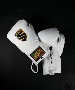 Superare Fight Goods Superare S50 Lace Up Gloves - White SUPERARE ITALY