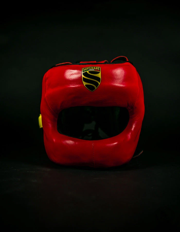 Superare Fight Goods Superare S430 Full Face Headgear - Red/Black/Yellow 3 Superare Fight Goods Superare S430 Full Face Headgear - Red/Black/Yellow