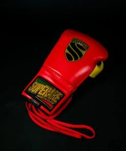 Superare Fight Goods Superare S50 Lace Up Gloves - Red/Black/Yellow 11 Superare Fight Goods Superare S50 Lace Up Gloves - Red/Black/Yellow