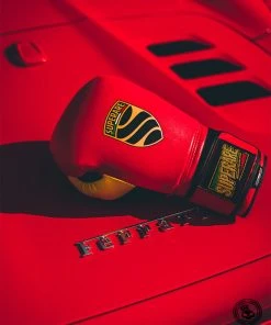 Superare Fight Goods SUPERARE ITALY Superare S50 Velcro Gloves - Red/Black/Yellow