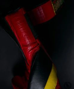 Superare Fight Goods SUPERARE ITALY Superare S50 Velcro Gloves - Red/Black/Yellow