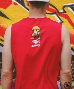 Superare Fight Goods CLOTHING Superare X Street Fighter Ken Masters Sleeveless Shirt