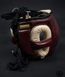 Superare Fight Goods Superare S430 Full Face Headgear - Maroon/Cream