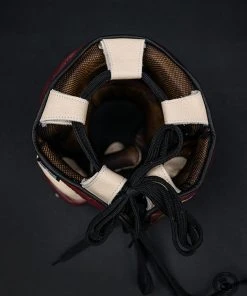 Superare Fight Goods Superare S430 Full Face Headgear - Maroon/Cream