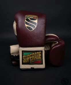 Superare Fight Goods Superare S40 Lace Up Gloves - Maroon/Cream
