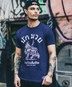 Superare Fight Goods Superare Nak Muay Shirt - Navy CLOTHING