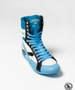 Superare Fight Goods Superare Boxing Shoes - Blue/White/Black