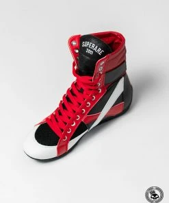 Superare Fight Goods TRAINING GEAR Superare Boxing Shoes - Black/Red/White