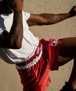 Superare Fight Goods Superare One Series Muay Thai Shorts - Red/White