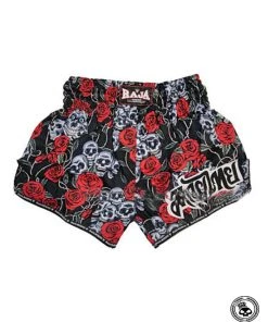 TRAINING GEAR Raja Muay Thai Shorts - Roses And Skulls