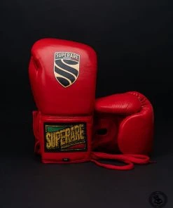 Superare Fight Goods Superare S40 Lace Up Gloves - Rosso SUPERARE ITALY