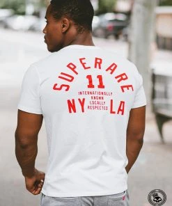 Superare Fight Goods CLOTHING Superare Locally Respected Shirt - White/Red