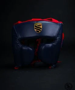 Superare Fight Goods Superare S360 Cheek Headgear - Navy/Red