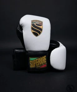 Superare Fight Goods Superare S40 Velcro Gloves - White/Black SUPERARE ITALY