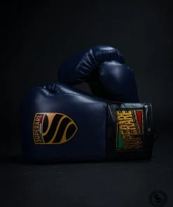 Superare Fight Goods Superare S458 Lace Up Pro Fight Gloves - Navy/Black SUPERARE ITALY